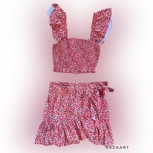 Matching skirt and top set